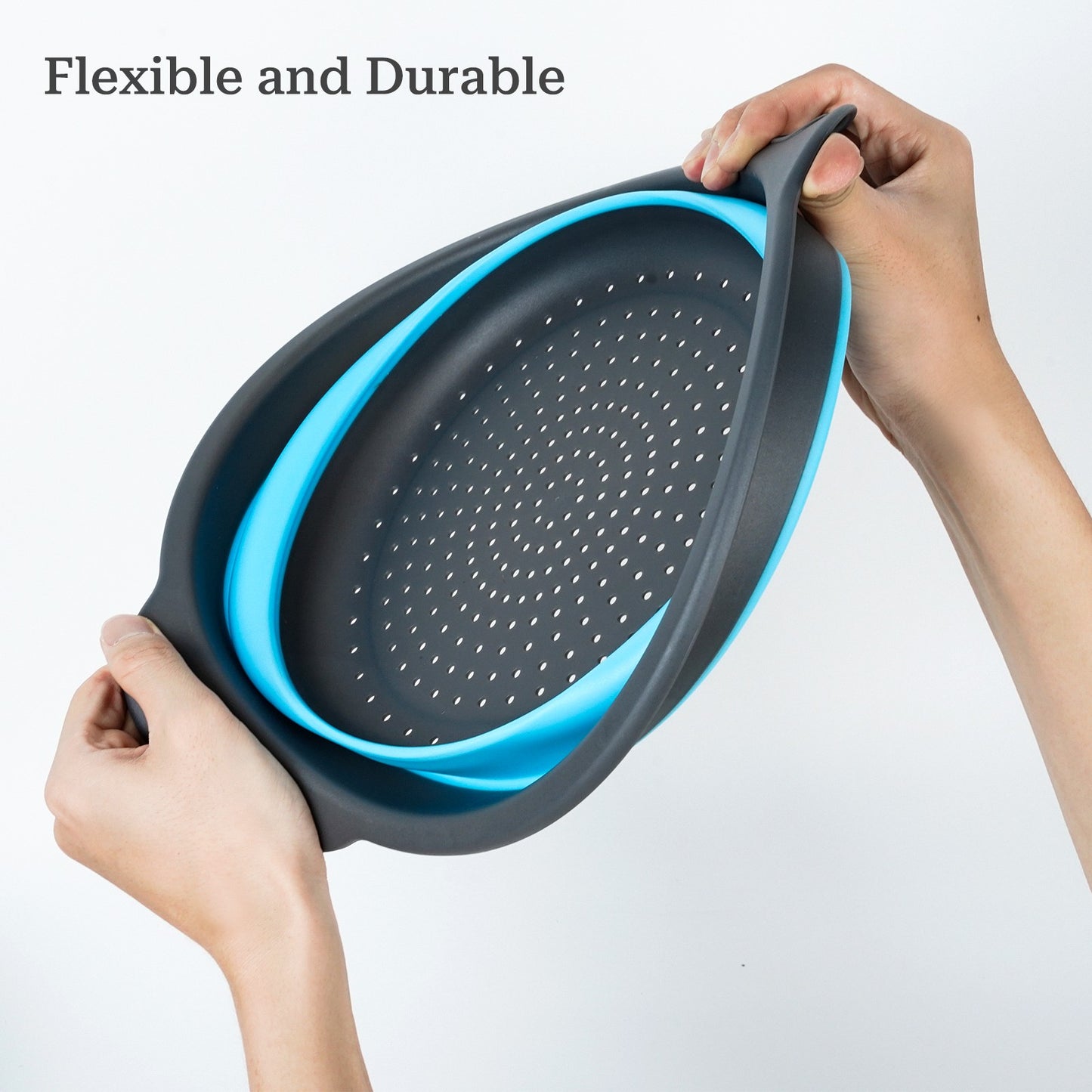 Collapsible Colander Set of 3 (Multicolor)
