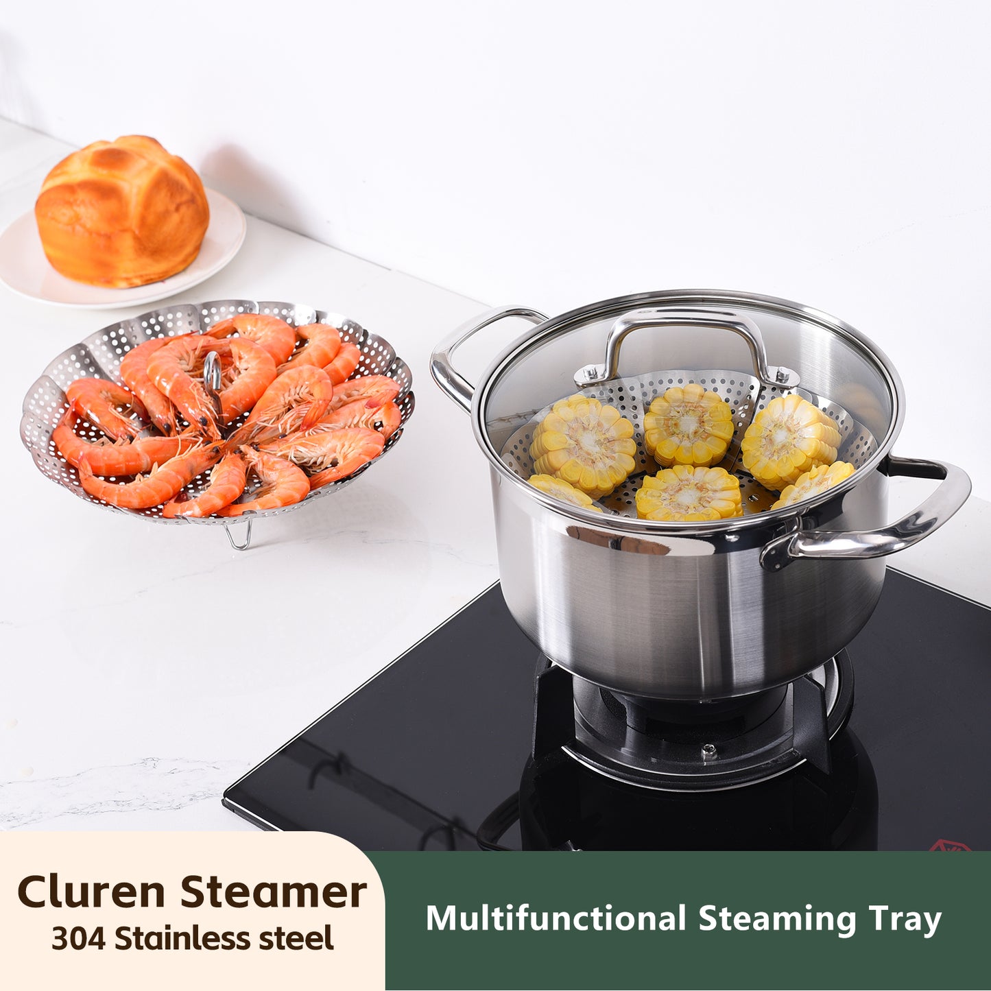 Steamer Basket (Large 6.5'' to 12'')