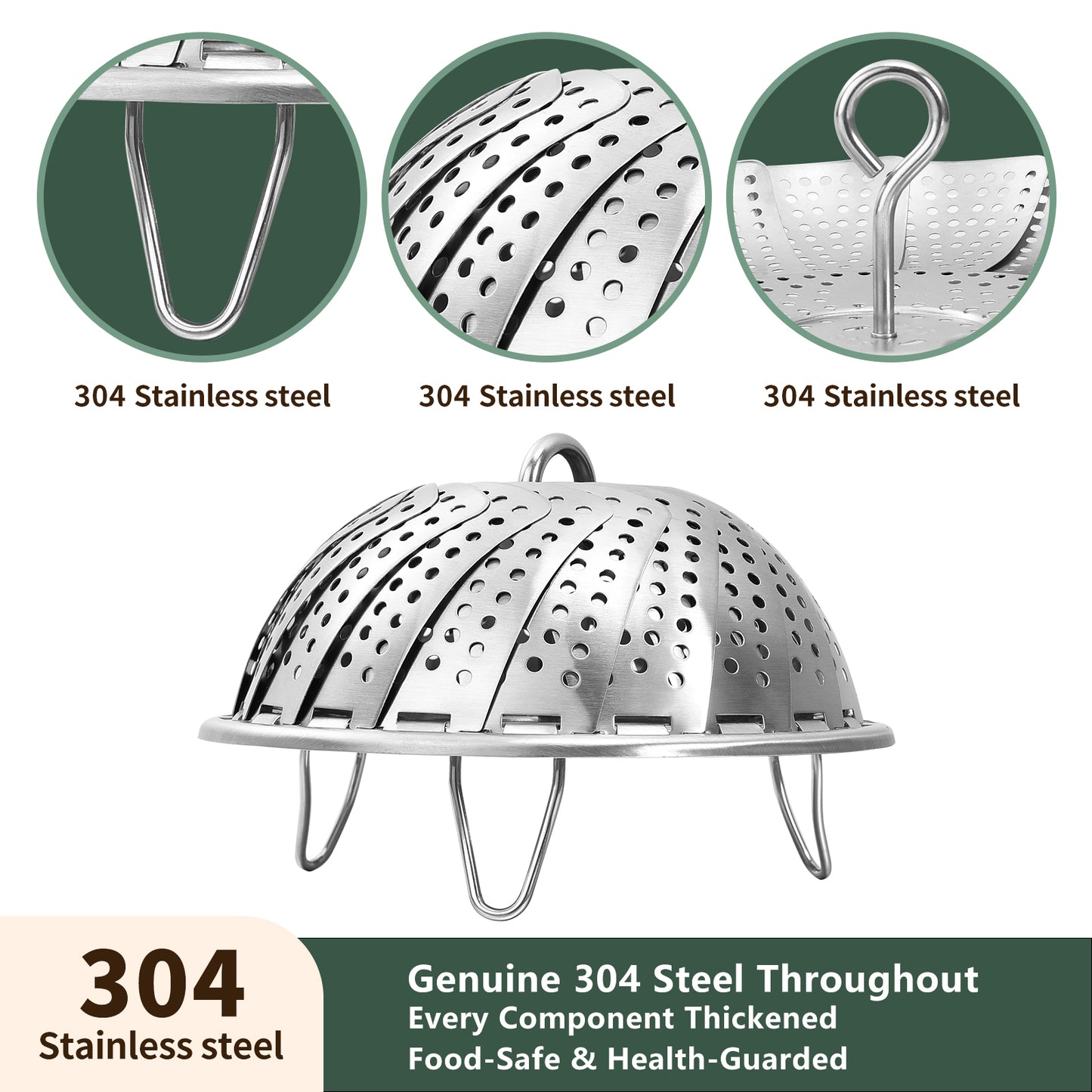 Steamer Basket (Large 6.5'' to 12'')