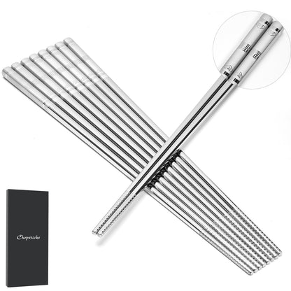 304 Stainless Steel Chopsticks (5 pair)