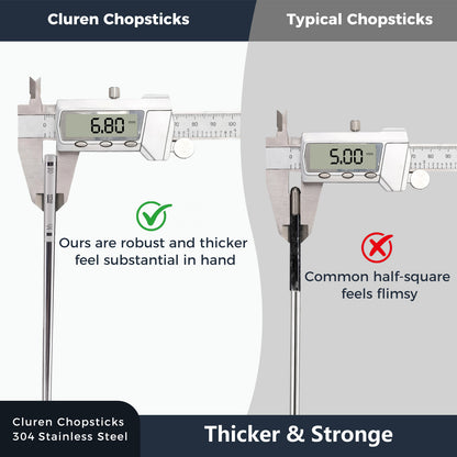 304 Stainless Steel Chopsticks (5 pair)