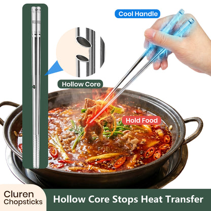 304 Stainless Steel Chopsticks (5 pair)