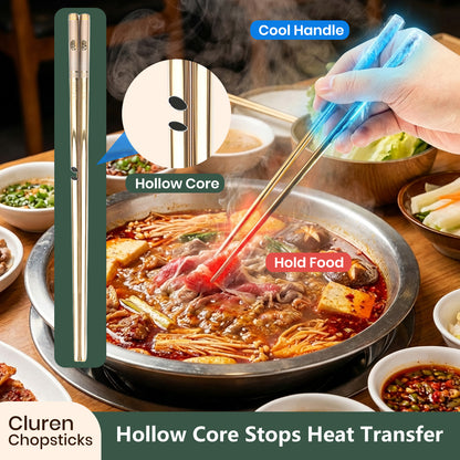 316L Stainless Steel Chopsticks (Multicolor)
