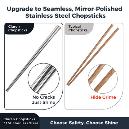 316L Stainless Steel Chopsticks Multicolor - image 5