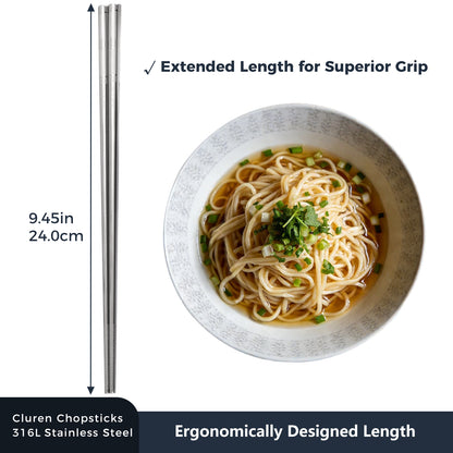 316L Stainless Steel Chopsticks (Multicolor)