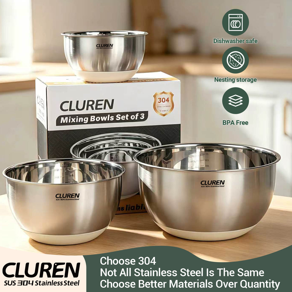 304 Mixing Bowls