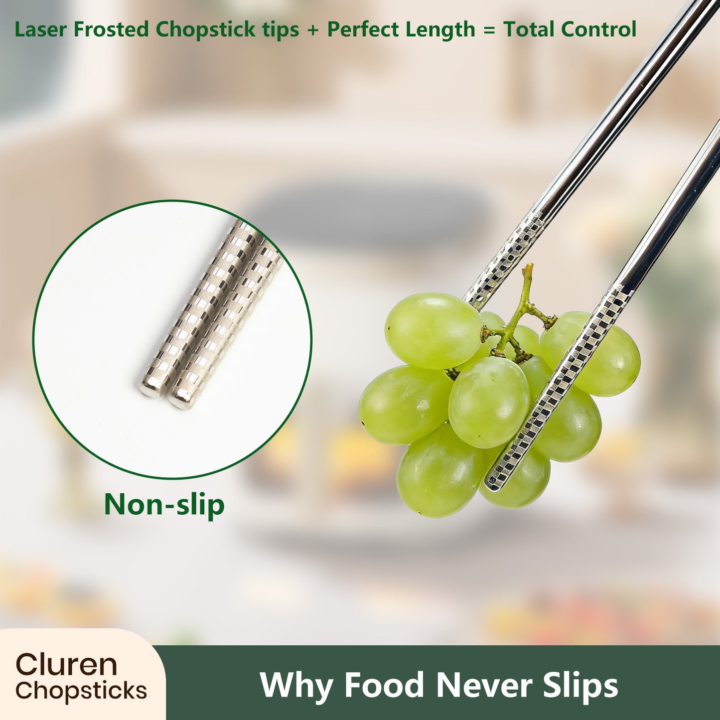 304 Stainless Steel Chopsticks (10 pair)